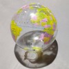 Inflatable Globe Beach Ball, Transparent, World Map with English Language,