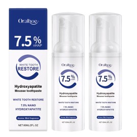 Hydroxylapatit Zahnpasta,Hydroxyapatite Toothpaste,Probiotika Hydroxylapatit Zahnpasta Ohne Fluorid,Aufhellung Zahnpasta mit Hydroxylapatit,Tiefenreinigung,Langanhaltend Frischer Atem (60 ml)