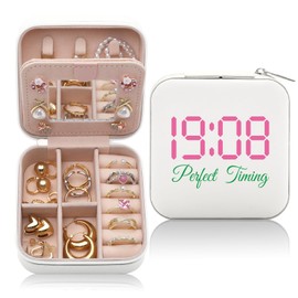 CEASQVAA Sorority Gift Pink and Green Jewelry Box Black Greek Sorority Gifts Paraphernalia for Sister Friend Jewelry Case