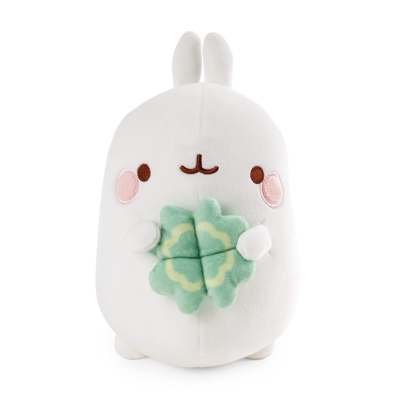 NICI Molang 48874 Cuddly Toy with Clover Leaf 16 cm