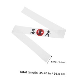 Kisangel 3pcs Japanese Hachimaki Headbands for Sushi Parties and Cooking Events Comfortable and Style Hair Accessories for All Ages Minimalist Design