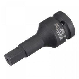 uxcell 17mm Impact Hex Bit Socket, 3/4" Drive 98mm Length High Carbon Steel Metric Sizes