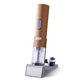 Dash Serve & Preserve Wine Set – Rechargeable Electric Wine Preservation System – Wine Bottle Opener, Vacuum Sealer, 2 Reusable Caps + Charging Base – Rose Gold