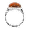 Silpada 'Feeling Fiery' Sterling Silver Pressed Amber Ring, Size 7,