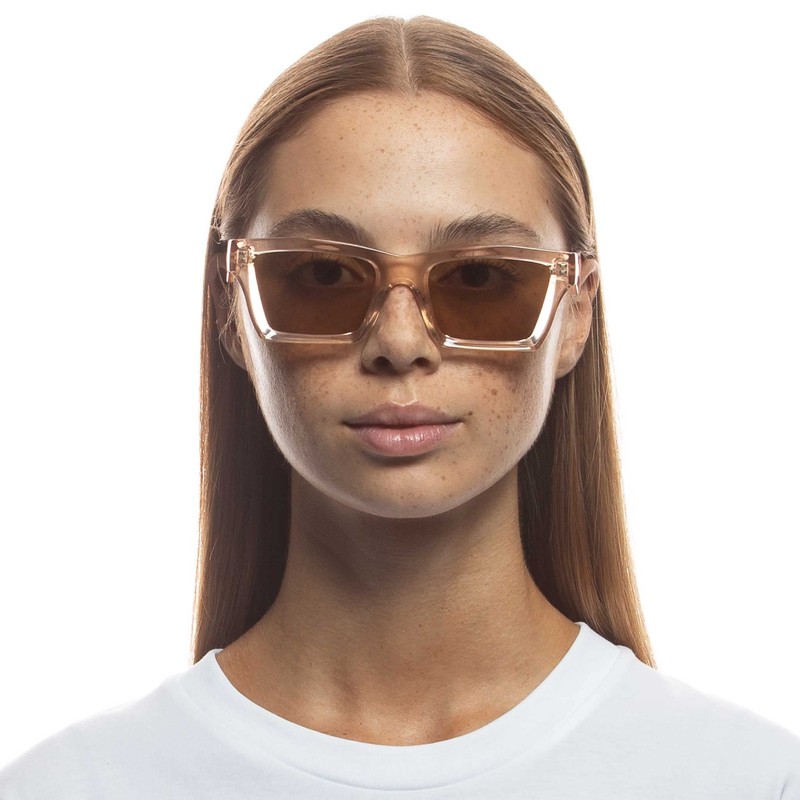 Le Specs Something Sunglasses Pink Champagne/Tan Tint