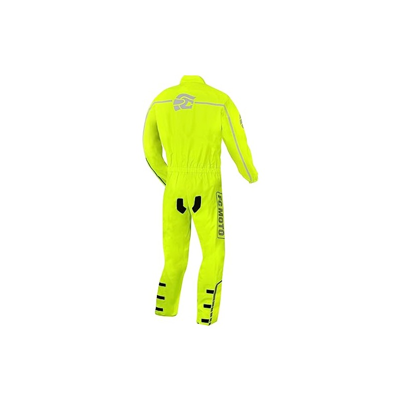 FC-Moto Rain 1-Piece Motorcycle Rain Suit Yellow 2XL