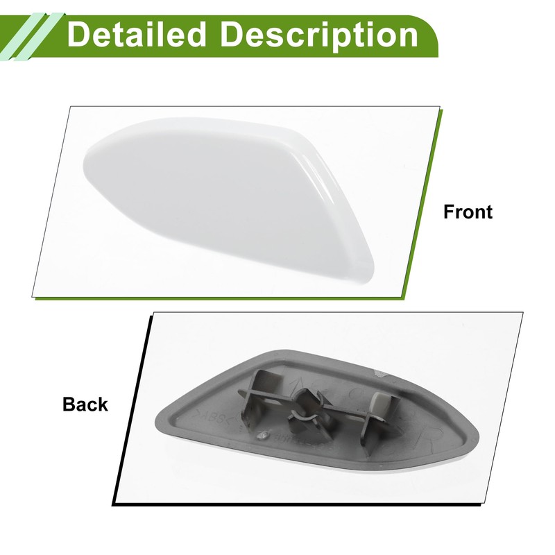 HOPESPANNER Front Right Side Bumper Headlight Washer Nozzle Cover Cap