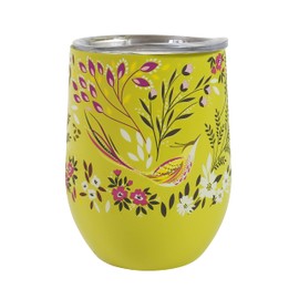 Portico Designs Ltd Sara Miller Haveli Garden Insulated Stainless Steel Travel Cup with Lid for Hot and Cold Drinks