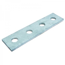Newhouse Electric Straight 4 Hole Strut Channel Bracket, Silver (No Magnets)
