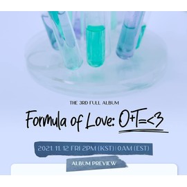 TWICE Formula of Love: O+T=<3 (Vol.3) Album + PreOrder Benefit + Folded Poster + Extra Photo Card Set (EXPLOSION Green)