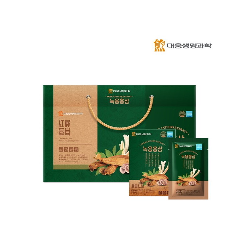 (주)대웅생명과학 녹용 홍삼 70ml 30포 3세트(총 90포) Daewoong Bio Science