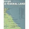 Georgia State Parks & Federal Lands Map 18x24 Poster (Natural