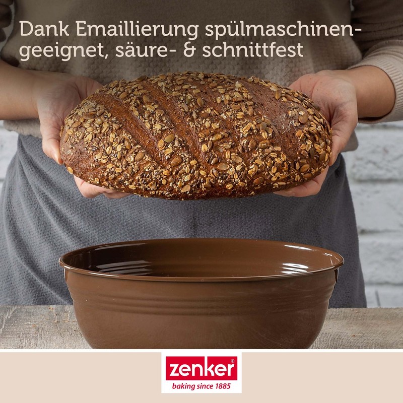 Zenker Your Bread Baking Mould – Enamel, Chestnut Brown, 2000