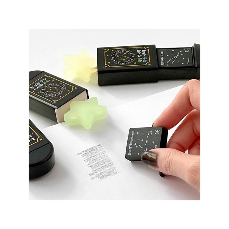 Schedule Stationery Glow-in-the-Dark Constellation Magic Eraser 24 Pieces (Box) /