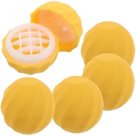 Tubos Esféricos de Bálsamo Labial 5 Piezas de Plástico Amarillo