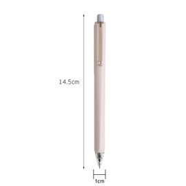 HeTaoCat Retractable Gel Pens, 6 Pastel Exterior Colors, 0.5mm Fine Point, Quick Drying, Writing Drawing, Black ink gel pens, Box of 6 Pens (6)