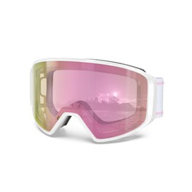 BEACOOL OTG Ski Goggles for Women Men, Anti-Fog Snowboard Goggles UV400 Protection, Magnetic Interchangeable Winter Goggle