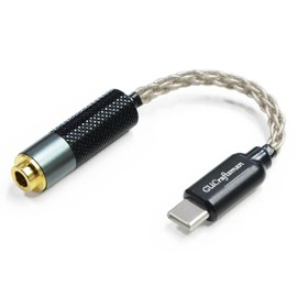 USB Typ C Adapter auf 4,4 mm symmetrische tragbare HiFi Kopfhörer Adapter 6N Single Crystal Silber AUX Audio Dongle Kabel Kabel für Android/Windows/MacOSX System Smartphone Laptop