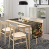 Red Wine Table Runner - Rectangle Wine Glass & Bottle