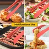 3PCS Serving Tongs Plastic Kitchen Tongs Reusable Non-Stick Party Essential