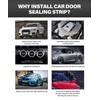 ESEWALAS 10FT/20FT Universal Automotive Door Seal Strip,U-Shape Car Door Rubber
