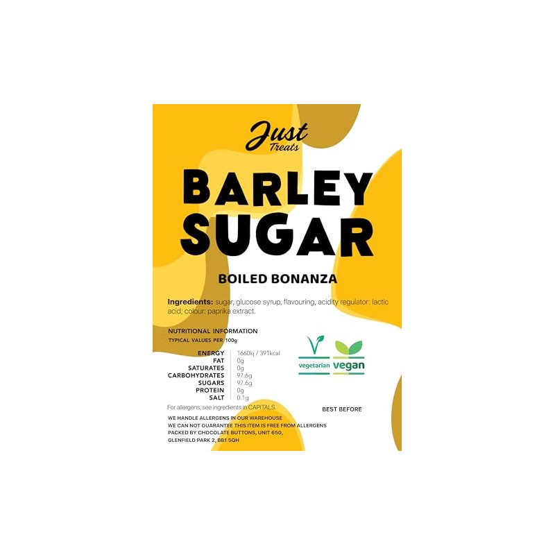 Just Treats Barley Sugar 500g Party Bag