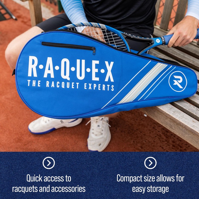 Raquex Tennis Racket Bag – Blue or Black - Tennis