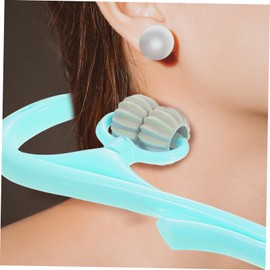 Healvian Handheld Neck Roller Massager Manual Four-ball Neck and Shoulder Relaxation Tool for Muscle Relief Portable and Lightweight Design for Home Office Use