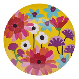 French Bull 15" Round Platter - Melamine Platters and Serving Ware - Plate, Dish, Serving, Collection - Garden Floral