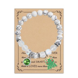 FUSTMW Princess The Frog Bracelet Frog Prince Gifts Frog Lover Gifts Frog Charm Bracelet Fairytale Princess Jewelry (frog bracelet)