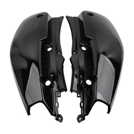 Minho Motorcycle Side Cover in ABS Material Compatibel with Yamaha Bws Zuma 50cc 2009 2010,Black Color Zuma Accessory