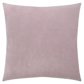 Soft Fleece Cushion Cover - Polar Fleece Cushion Cover with Crochet Stitch - Fluffy Cushion Cover - 40 x 40 cm - 405 Pale Lavender - by 'zoeppritz since 1828', 702291-405-40x40