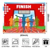 Marathon Party Backdrop 7x5ft Finishing The Marathon Personal Record Running