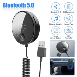 Universal Plug&Play USB Bluetooth Wireless Car FM Transmitter Aux Stereo Audio Receiver D