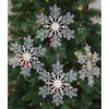 Christmas Concepts® 21cm (8,4") Large Glitter Decorated Snowflake Decoration -