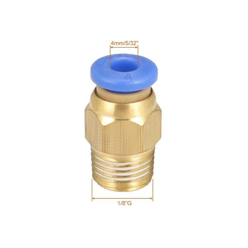 sourcing map Pneumatic Quick Connect Screw G 1/8 Inch Male