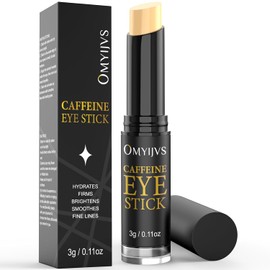 Barra de ojos con cafeína, barra de enfriamiento de ojos antienvejecimiento, crema debajo de los ojos para ojeras, arrugas, bolsas de hinchazón que reduce las líneas finas