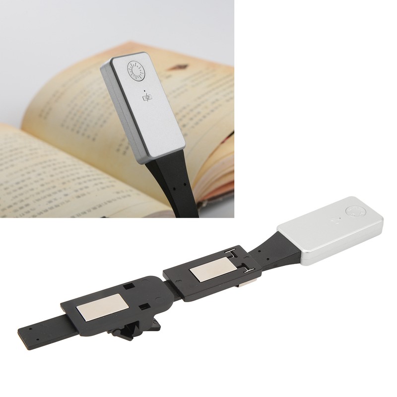 Portable Rechargeable Reading Light Magnetic Clip On Book Light for