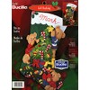 Bucilla Plaid "Decorating the Tree" Felt Applique Stocking Kit 84585