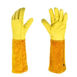 POTATO Gardening Gloves Professional Cactus Rose Care Pruning Thorns Rose Gloves Wear-Resistant Long Sleeve Gloves Garden Work Gloves Gardening Gloves Safety Protection Puncture Prevention Rose Gloves