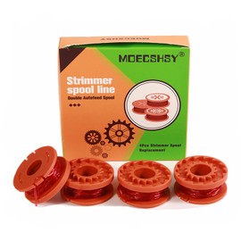 Strimmer Spool for Worx,Mcgregor -Strimmer Wire for Argos McGregor MCT2X1825 CLGT18LG, Φ1.6mm Double Autofeed Spools Replacement for Worx WG163E WG157E Grass Cutter Trimmer Wire 10ft (4 Pack)