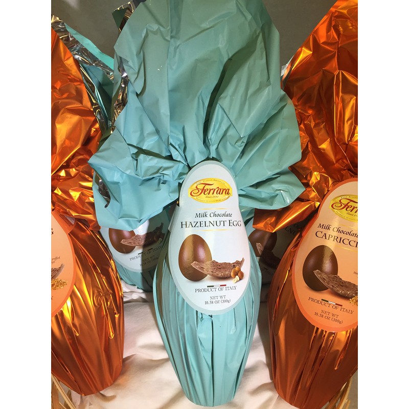 Ferara Milk with Hazelnut Egg Torrone Candy, 8-Ounce