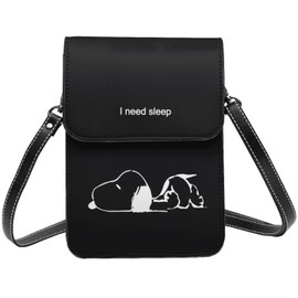 Snoopy Smartphone Pouch, Mini Shoulder Bag, Shoulder Bag, Women's Gasudeo, Popular, Wallet Pochette, Up to 6.5 inches, Crossbody Shaped, Lightweight