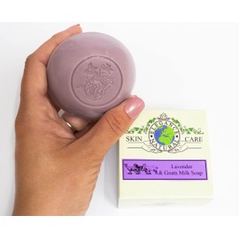 Goats Milk and Lavender Soap 100g by Elegance Natural Skin Care Triple Milled Hand Made Soap Suitable For Dry Sensitive Skin