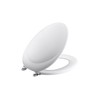 KOHLER K-4615 Revival Elongated Toilet Seat with Polished Chrome Hinges,