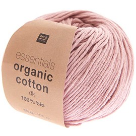 Rico Design Essentials Organic Cotton DK Colour 05, Organic Cotton Yarn for Knitting or Crocheting
