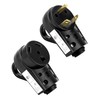 QWORK 30 Amp Male and Female Plug Set, RV Electrical