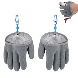 ARCLIBER Fishing Glove for Men with Magnet Release, Puncture Resistant Fish Glove for Handling, Catching, Cleaning, Anti-Slip Textured Grip Palm