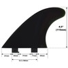 4.5" 115mm Flexy Quad Fin Stabilizer for Shortboard Longboard SUP,