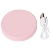 LED Compact Mirror Round Shape 3X Magnification Rechargeable Double Sided